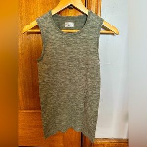Athleta tank, heathered olive green. XS